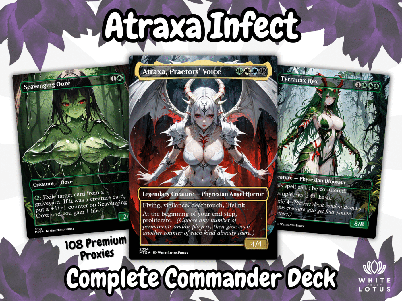 atraxa infect mtg proxy commander deck