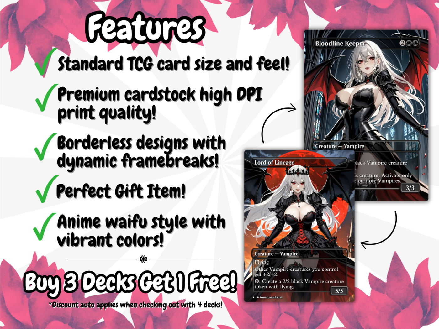 Edgar Markov Vampires MTG Proxy Commander Deck 4 WLP Edgar 2