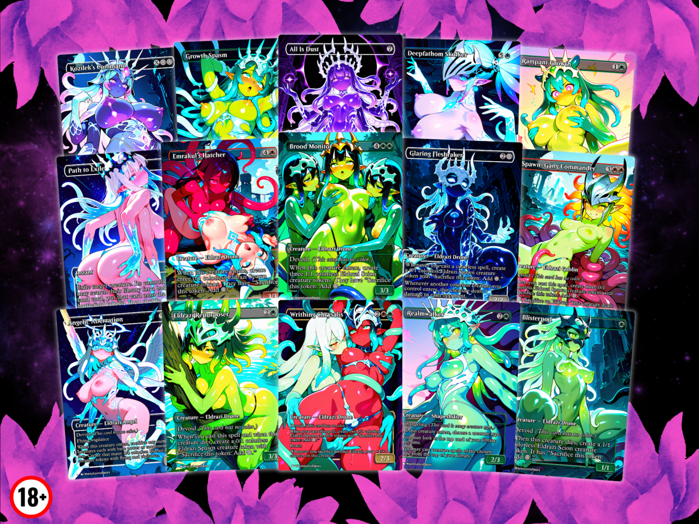 Eldrazi NSFW MTG Proxy Commander Deck 4 5 1