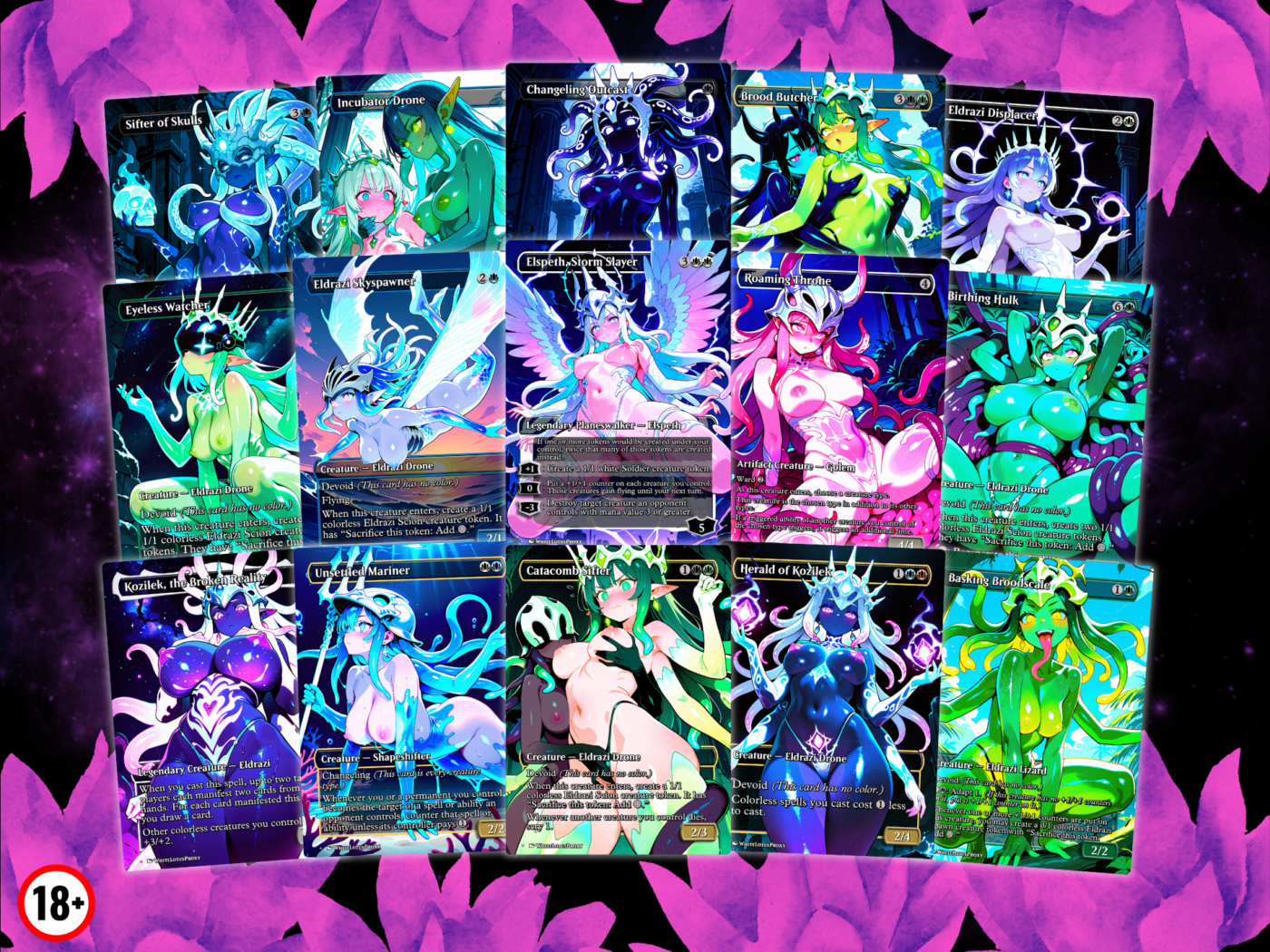 Eldrazi NSFW MTG Proxy Commander Deck 7 WLP Azlask NSFW 2