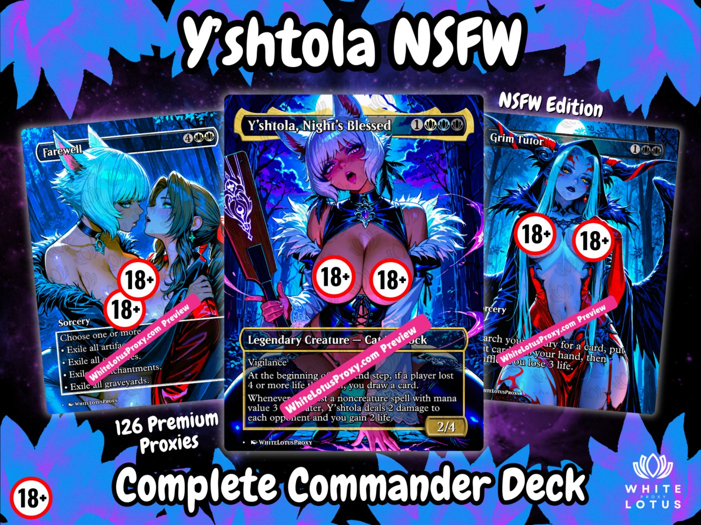 Yshtola NSFW MTG Proxy Commander Deck 1 WLP Yshtola NSFW 1