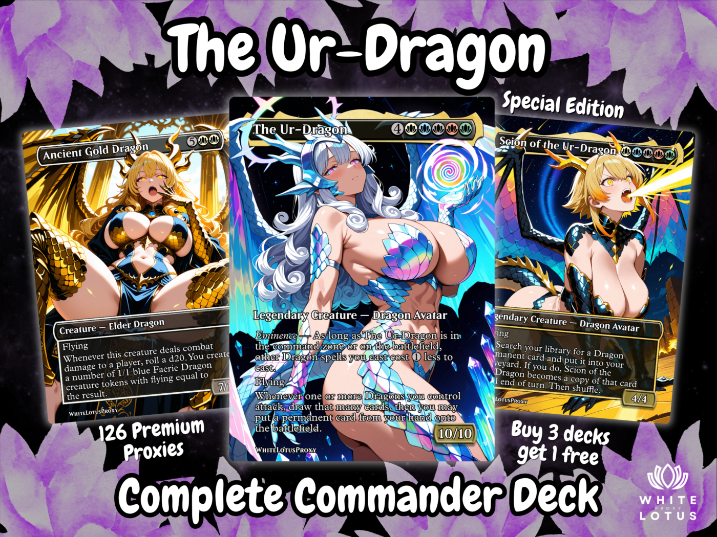 ur dragon mtg proxy commander deck