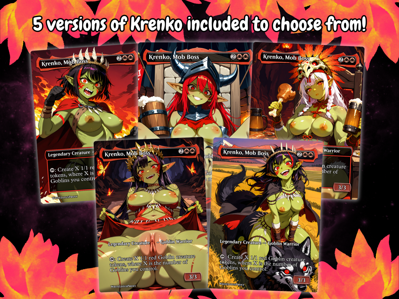 Krenko NSFW Proxy Commander Deck 26 2 1