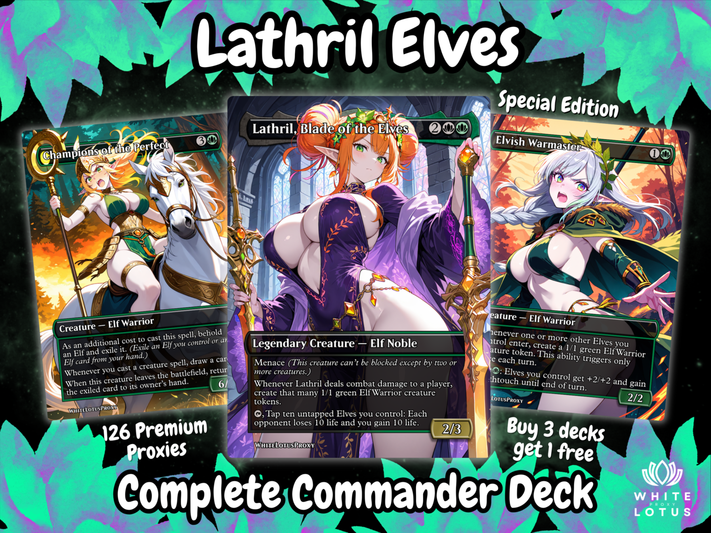 Lathril V2 Proxy Commander Deck 25 NEW LATHRIL V2 LISTING