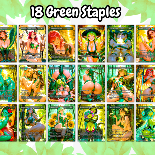 green staple pack